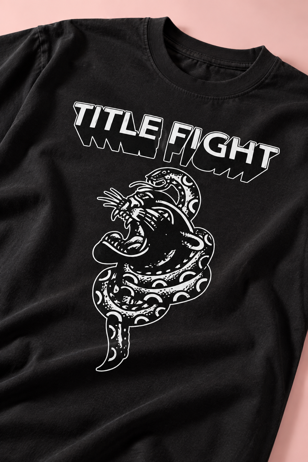 Title Fight Floral Green Heavy Weight Tee — Print detail | NEVER ENOUGH gallery