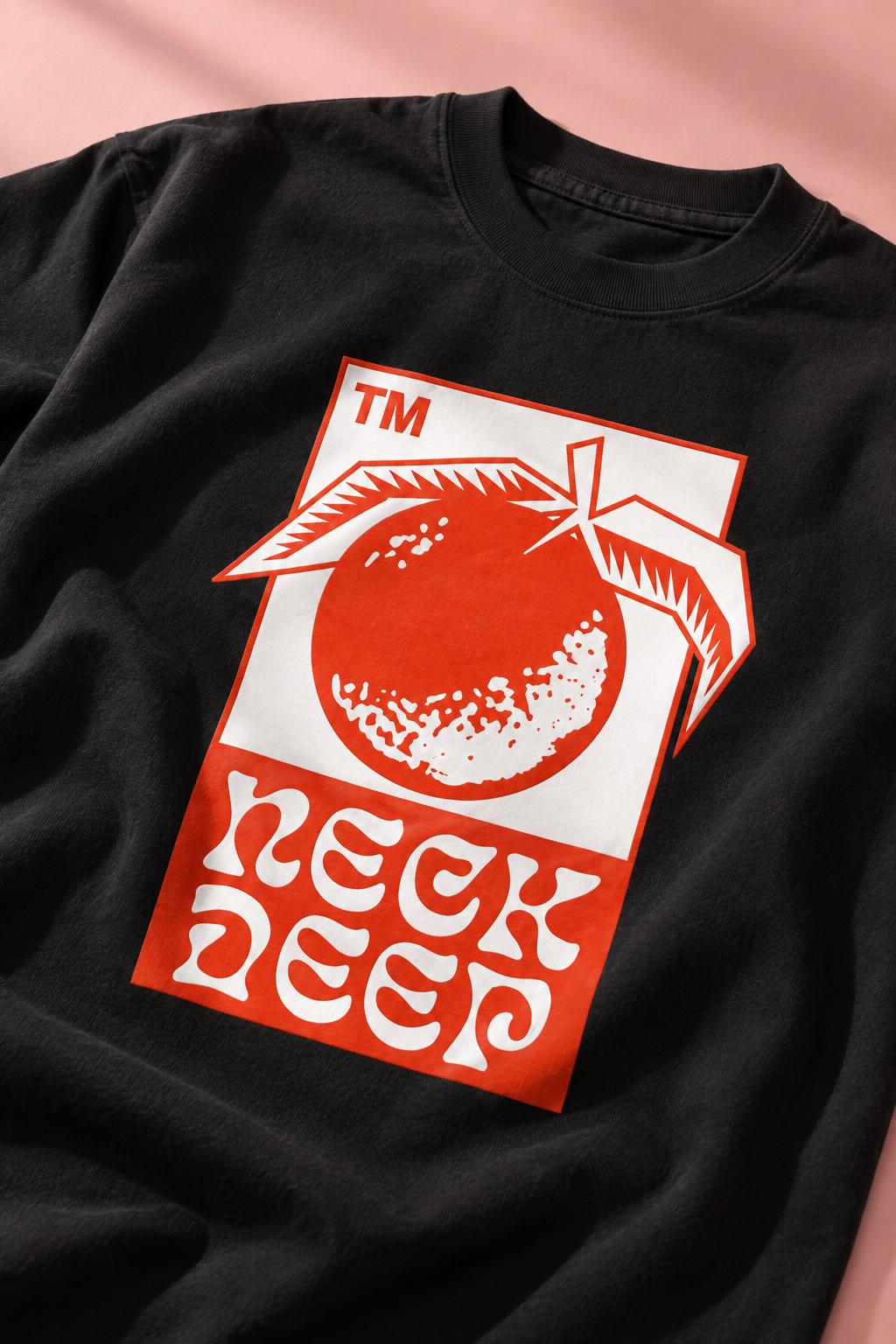Neck Deep The Peace And The Panic World Tour Heavy Weight Tee — Print detail | NEVER ENOUGH gallery