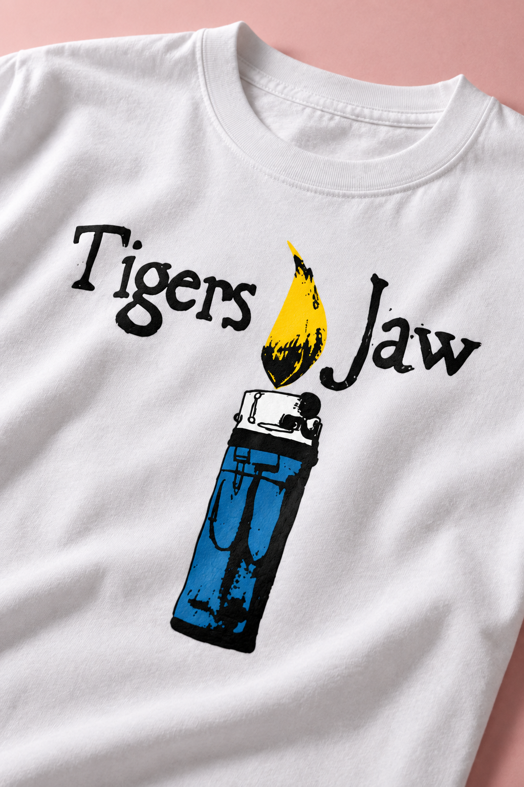 Tigers Jaw Band Heavy Weight Tee — Print detail | NEVER ENOUGH gallery