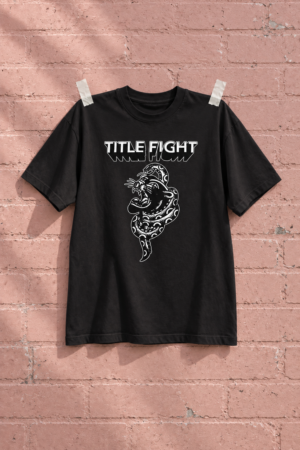 NEVER ENOUGH gallery — On the wall — Title Fight Floral Green Heavy Weight Tee
