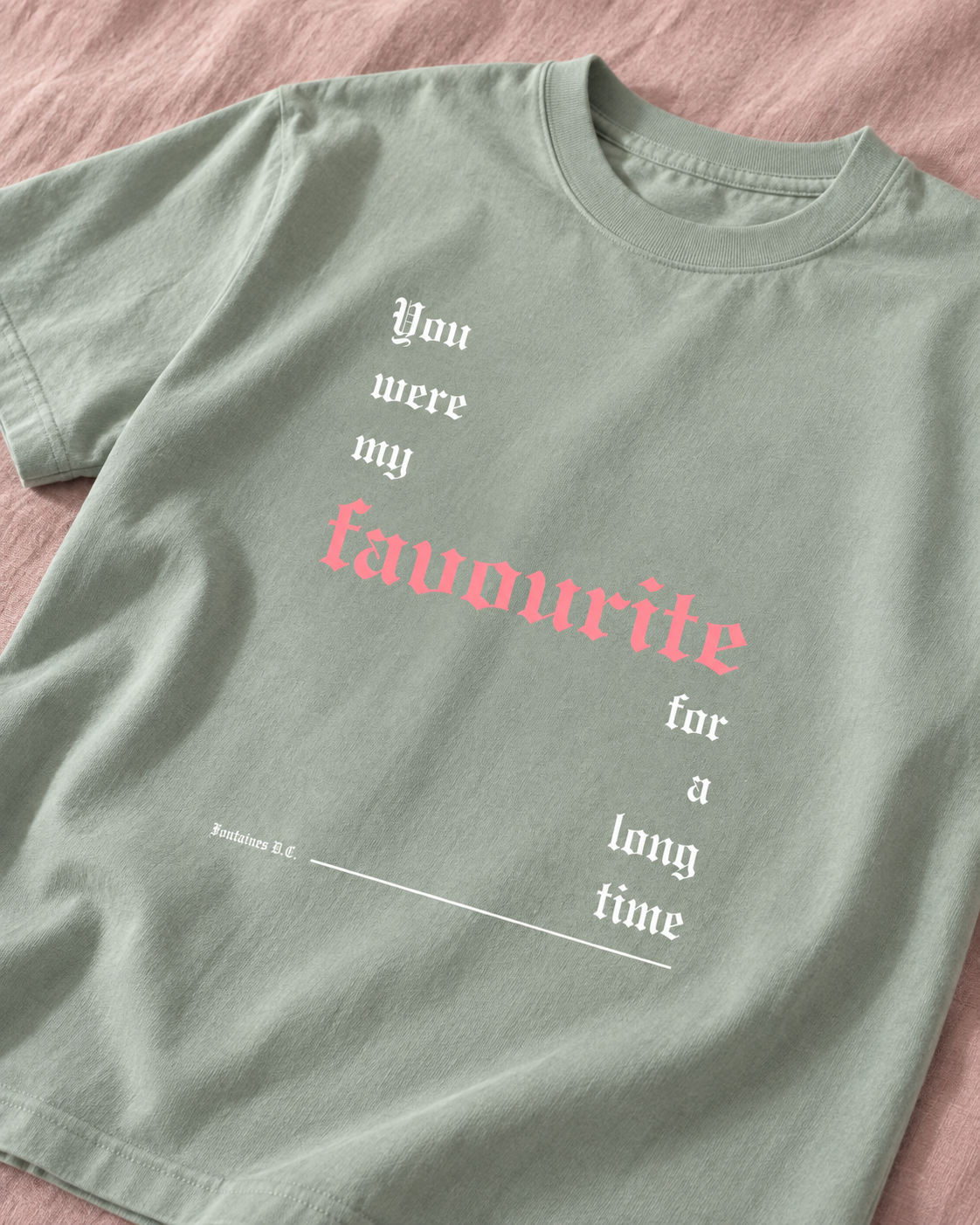 Fontaines DC Favourite Laurel Heavy Weight Tee — Print detail | NEVER ENOUGH gallery