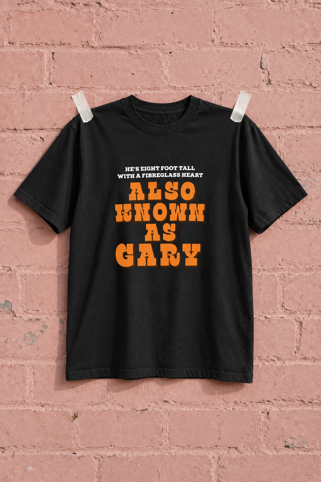 Blossoms Gary Black Heavy Weight Tee — Pink wall | NEVER ENOUGH gallery