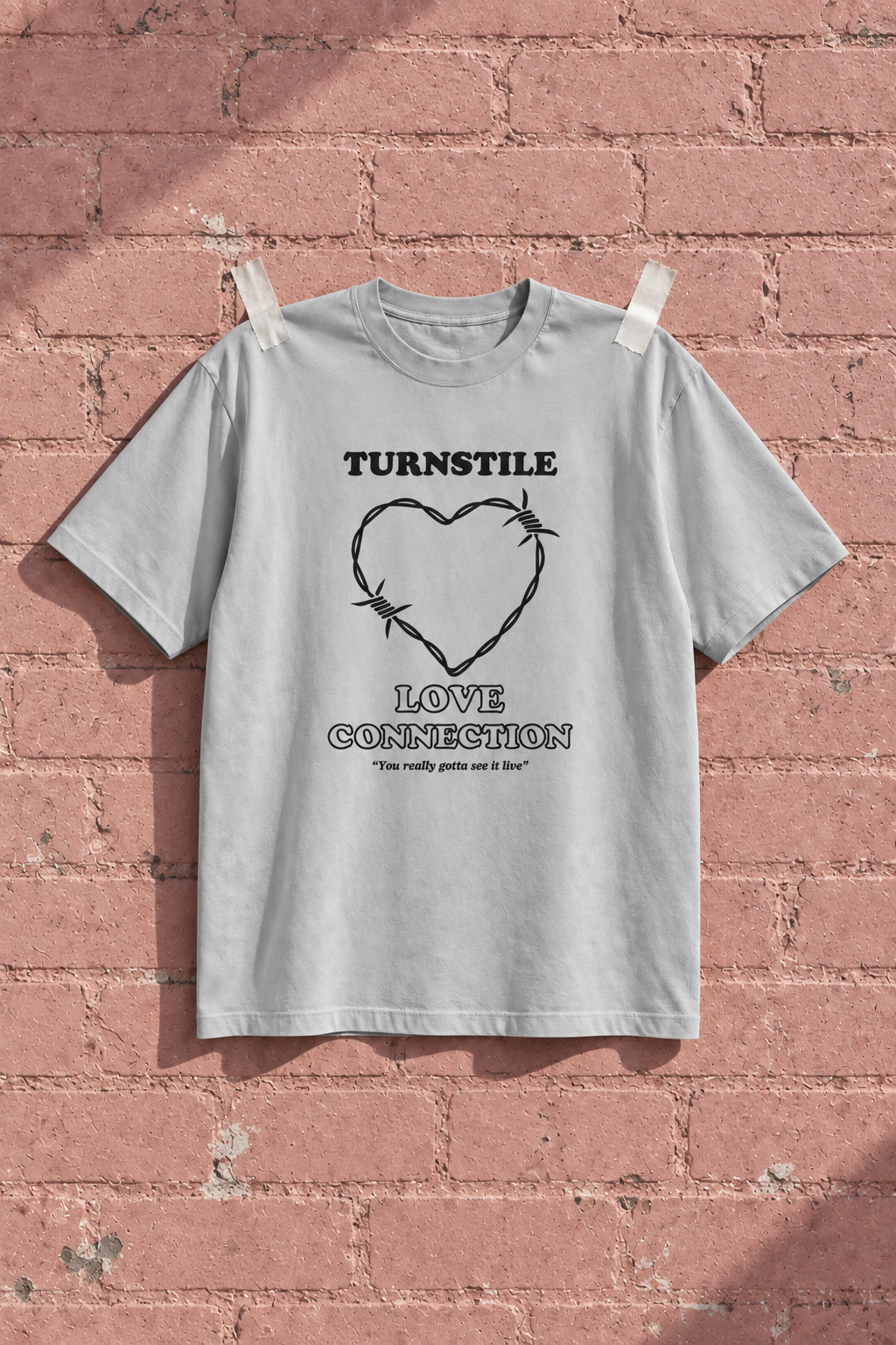 Turnstile TLC Stone Heavy Weight Tee — Pink wall | NEVER ENOUGH gallery