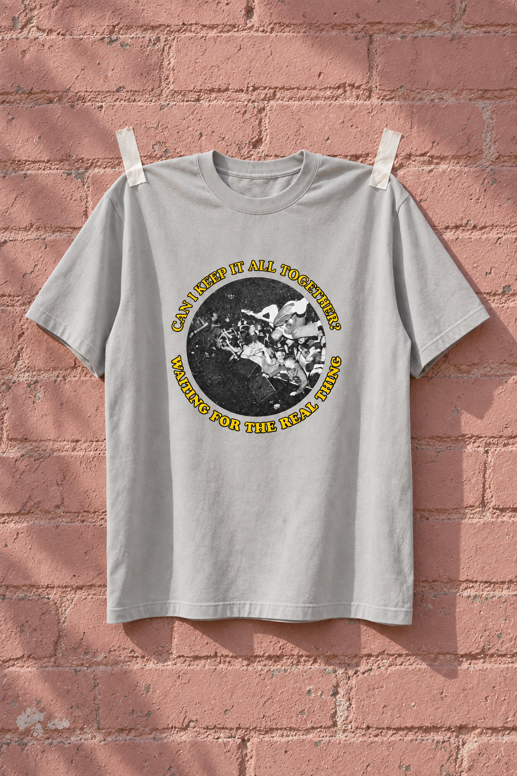 Turnstile Real Thing Stone Heavy Weight Tee — Pink wall | NEVER ENOUGH gallery